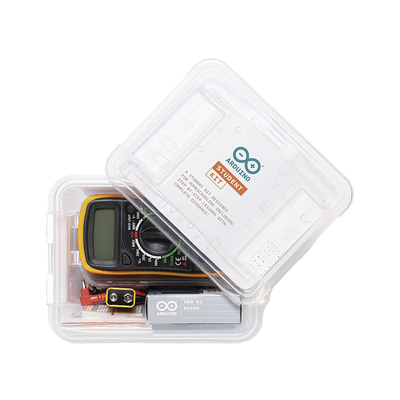 Arduino Student Kit,,Es un completo recurso multilenguaje de aprendizaje diseñado para enseñar los fundamentos de electrónica y programación a estudiantes de 11 años en adelante, sin necesidad de expe