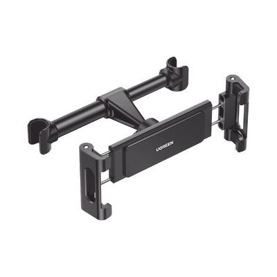 Soporte de Celular para Reposacabezas de automóvil / Compatibilidad con dispositivos de 4.7&#39;&#39; a 12.9&#39;&#39; / Ajustable de 101-144mm / Rotación de 360° / Goma Anti-Arañazos / Diseño Plegable / Anti Vibraci
