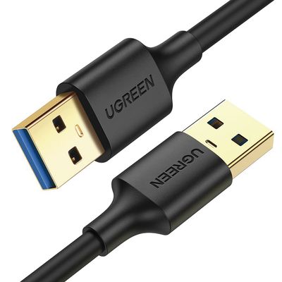 Cable USB-A 3.0 a  USB-A 3.0 / 3 Metros / Macho a Macho / Conector Niquelado / Núcleo de Cobre Estañado / Blindaje Múltiple / Velocidad 5Gbps / No Requiere Controlador / Compatible con USB 2.0 Y USB 1