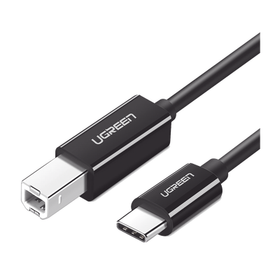 Cable de Impresora o escáner USB-C | 1m (6 pies) | USB Tipo C a USB 2.0 Tipo B | Soporta Thunderbolt 3 | Alta velocidad | DAC | Compatible con Brother HP, Canon, Lexmark, Epson, Dell, Xerox, Samsung, 