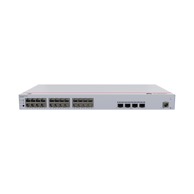 Switch de Acceso Gigabit Administrable PoE Capa 2 / 24 puertos 10/100/1000 Mbps (PoE) / 4 Puertos 10GE SFP+ Uplink / ERPS / IMGP Snooping / DHCP Snooping / PoE Perpetuo / 400W / Administración Nube Gr