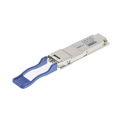 Transceptor Óptico QSFP+ (Mini-Gbic) / Monomodo 1310 nm / 40 Gbps / 40GBASE-LR4 / Conectores LC/UPC Dúplex / DDM / Hasta 10 km