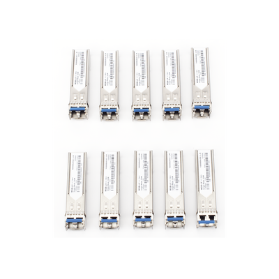 Paquete de 10 Piezas del Transceptor Industrial mini-Gbic SFP 1G LC TX:1310nm Para Fibra Mono Modo 20 Km