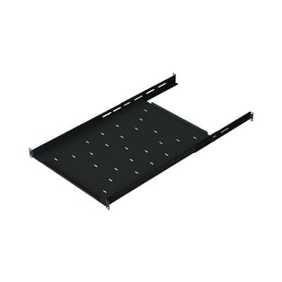 Charola Ajustable para Rack de 19&quot; de 4 postes de 1 Unidad de Espacio. Profundidad de 633 a 816 mm