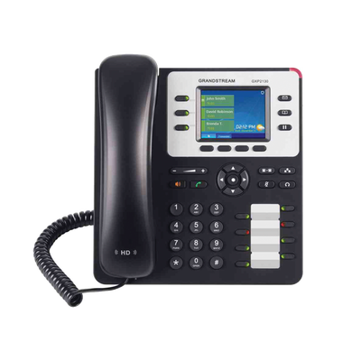 Teléfono IP Empresarial de 3 Líneas con 4 teclas de función, 8 teclas de extensión BLF y conferencia de 4 vías. PoE