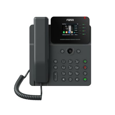 Teléfono IP Wi-Fi Empresarial,Bluetooth, 4 líneas SIP, pantalla a color 2.4&quot;, PoE, puertos Gigabit, conferencia local de 6 vías.