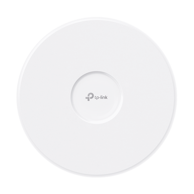 Punto de Acceso Omada / Wi-Fi 7 BE22000 MU-MIMO 4x4 / 2 Puertos 10 Gbps / Mesh Omada / Operaciones Multiencale (MLO) / Configuración por Controlador o Stand-Alone / Para Montaje en Techo/pared / Alime