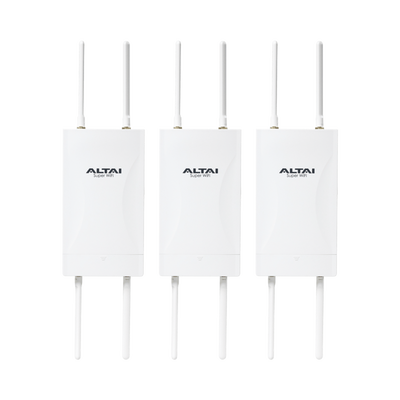 Kit de 3 Puntos de Acceso WiFi 6 y PTMP Omnidireccional, Doble Banda Simultanea en 2.4 y 5 GHz, Hasta 300 m de Cobertura WiFi, Hasta 2.976 Gbps, Hasta 256 Usuarios Concurrentes, Administración en Nube