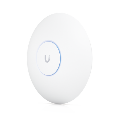 Access Point UniFi U7 Pro Max con 8 streams espaciales / para Techo o Pared / Tribanda (2.4/5/6GHz) / Radio Dedicado a Escaneo Espectral / Puerto 2.5 GbE / +500 clientes / POE+ (No incluido) / Para al