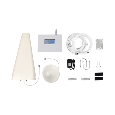 Kit Amplificador de Señal Celular TRIPLE banda de frecuencia / Mejora las llamadas convencionales y VoLTE / Soporta los datos de las tecnologías 2G, 3G y 4G de TELCEL, AT&amp;T y MOVISTAR / Puede cubrir h