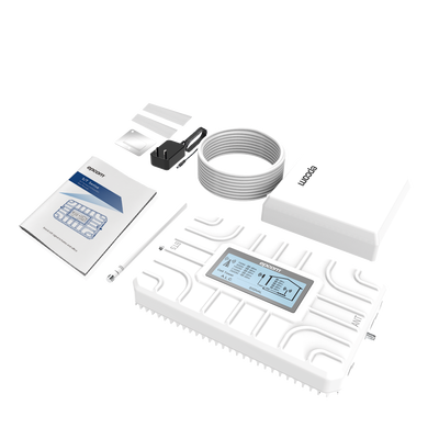 Kit Amplificador de Señal Celular 5G / Penta Banda; B28, B5, B2/25, B4/66 y B7 / Soporta 2G, 3G, 4G y 5G / Compatible con TELCEL, AT&amp;T, MOVISTAR y OMV como Bait, PilloFon y más / Cobertura hasta 200 m