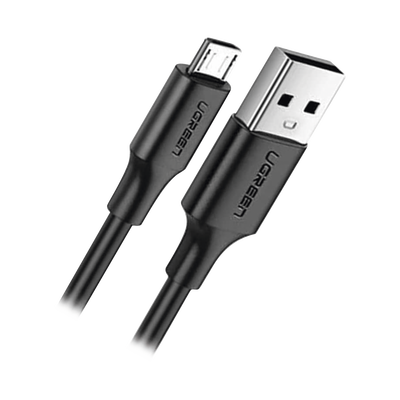 Cable USB-A a Micro USB | 1 Metro | Tecnología de Carga Rápida Qualcomm / QC 3.0/2.0 | Recarga hasta 18W | Transmisión de Datos hasta 480Mbps | Tecnología de Carga Segura | Hasta 5,000 Flexiones | ABS
