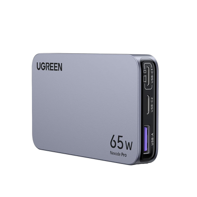 Cargador Ultra Slim 65W Nexode Pro| Diseño de Pared Plano | 3 Puertos de Carga Rápida | 2 USB-C | 1 USB-A | Tecnología GaNInfinity | PD3.1 de 65W / QC4.0 | Tecnología de Protección Térmica | Optimiza 