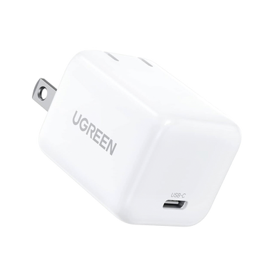 Cargador Mini de 20W Serie Nexode | 1 USB-C | Carga Rápida | Tecnología GaN II | PD3.0/QC4.0/QC3.0/ QC2.0 /QC1.0 AFC, FCP, BC1.2, Apple/Samsung | Carga Inteligente | Múltiple Protección | Color Blanco