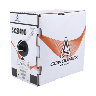 Bobina de 305 Metros / Cable de Cobre / 4 x 22 AWG / Tipo Alarmas UL / Para Interior / Color Blanco / Para Aplicaciones de Alarmas de Intrusión / interfonos / TV Porteros / y Multi-Propósito/  Hecho e