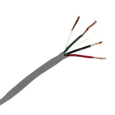 Bobina de 305 Metros / Cable de Cobre / 4 X 18 AWG / Tipo Alarmas UL / Para Interior / Color Gris / Para Aplicaciones de Alarmas de Intrusión / Interfonos / TV Porteros / y Multi-Propósito / Hecho en 