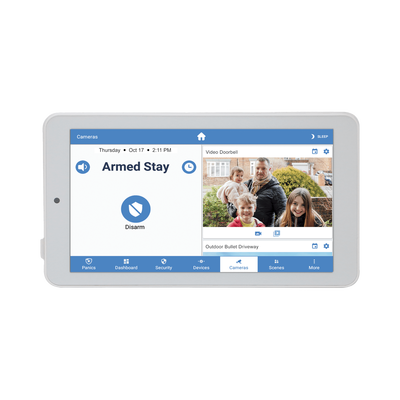 ALULA - Touchpad Slimline para Panel ALULA / Pantalla 7&#39;&#39; Android / Control Local de Seguridad / Montaje en Pared y Escritorio / Wi-Fi Cifrada / Batería de Respaldo