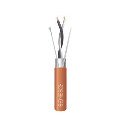 Carrete de 305 Metros / Cable 2 x 18 AWG / Color Naranja / Blindado / Plenum / Trenzado para Aplicaciones de Transmisión de Datos a Alta Velocidad para Automatización, EIA-485, BACnet y otros Sistemas