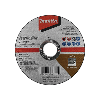 Disco 4 - 1/2&quot;/ Inox y Acero  