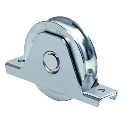 338 - Rueda de 12 cm / Capacidad Para Puertas de Hasta 400 kg / Canal Tipo &quot;U&quot;