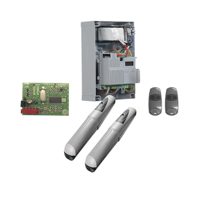 Kit de operadores AXO 3024 Para puertas Abatibles de hasta 3 Metros y 500 Kg de peso por hoja 