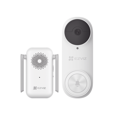 Timbre con Cámara Wi-Fi (Doorbell) de Batería Recargable  / Libre de Cables / Uso Exterior Con Protección (IP65) / Cámara 3 Megapíxel / Llamada a la App / Incluye Timbre Para Interior Con Timbres Sele