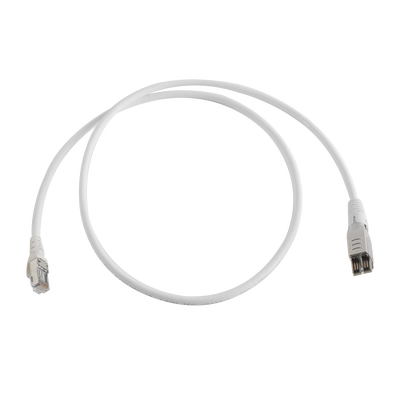 Patch Cord TERA Cat6A 1/10G Ethernet, de 4 pares y conector modular, LS0H, Color Marfil, 1m