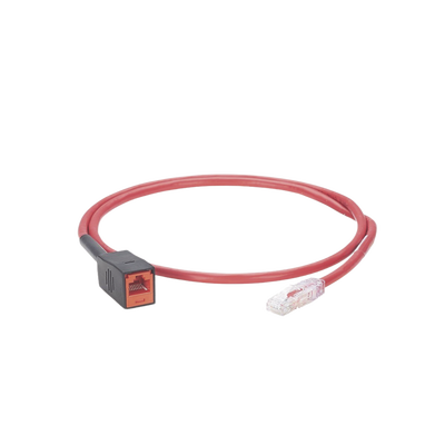 Cable de Prueba Para Plugs Rj45 de Terminación en Campo (MPTL), Cat6A, UTP, 1 Metro, Color Rojo