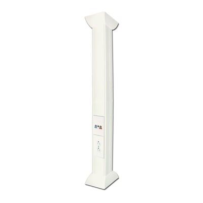 Pole Blanco de 3m para instalaciones eléctricas, voz y datos, No incluye accesorios, se venden por separado los  modelos TEK100DUPLEX( accesorios de fijacion y contacto duplex) y TEK100UNI ( soporte y
