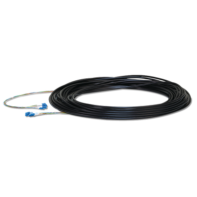 FiberCable de 60 m (200ft) Monomodo (SM) con conectores LC, ideal para equipos EdgeRouter, EdgeSwitch y EdgePoint.