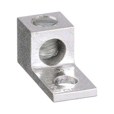 Conector Mecánico de Aluminio, de Un Orificio 1/4&quot; y Un Barril, para Cable de 14 a 2 AWG. 1 Pieza