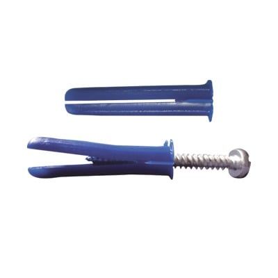 Paquete de 6 taquetes azul 2&quot; y 6 tornillos 12mm x 2&quot; (1105-05002)
