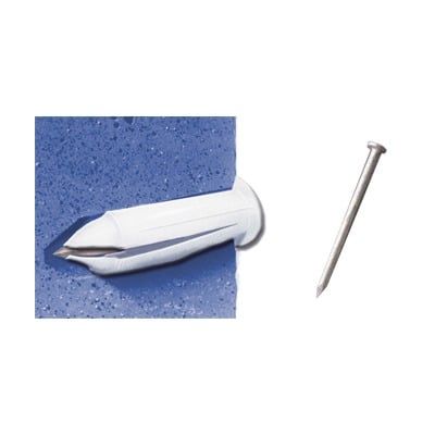 Kit de 20 taquetes y 20 clavos 3/4&quot; para muro falso (1206-01230) 