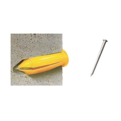 Kit de 20 taquetes y 20 clavos 1&quot; para muro falso (1207-03230) 