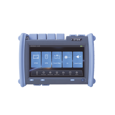 OTDR PRO de Alto Rendimiento para Enlaces de Fibra Óptica Monomodo y Multimodo / Longitudes de onda: 850nm, 1300nm, 1310nm y 1550nm / Zona Muerta por Evento de 0.8 Metros / VFL 5mW / Distancia de prue