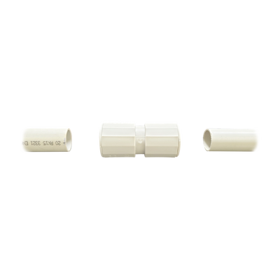 Manguito / Cople Morbidx IP67 libre de halógenos para unir tubería rígida de 40 mm (1 1/2&quot;) permite una instalación hermética no necesita pegamento 