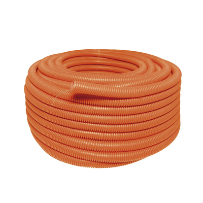 Manguera flexible Reforzada 3/4&quot; x 50 m /Polietileno Alta Densidad HDPE/ Con guía /Resistente a Intemperie.