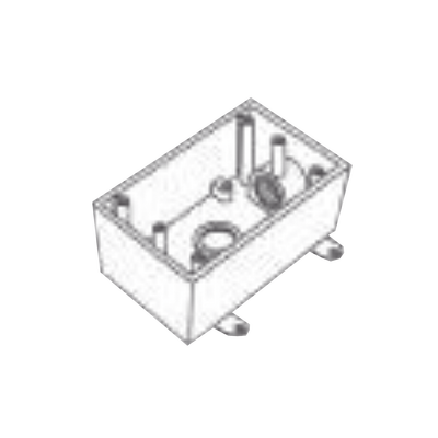 Caja Condulet FS de 3/4&quot; (19.05 mm) con dos bocas a prueba de intemperie.