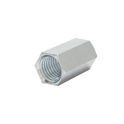 Cople hexagonal roscado cuerda maquina galvanizado de  12.7 mm (1/2&quot;).