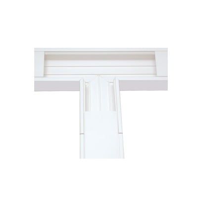 Sección en &quot;T&quot; color Blanco de PVC auto extinguible, para canaleta TEK-100 (5576-13100)