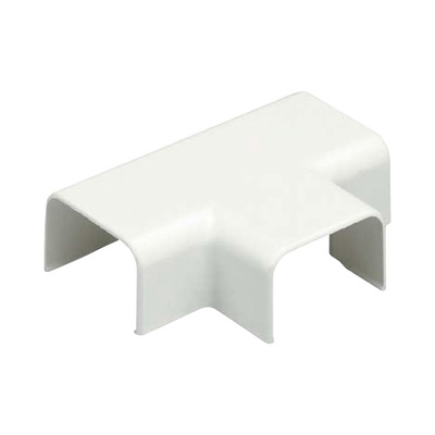 Conexión en &quot;T&quot;, para uso con canaleta LD3, material ABS, Color Blanco Mate