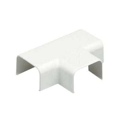 Accesorio en &quot;T&quot;, para uso con canaleta LD10, material ABS, Color Blanco Mate