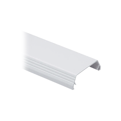Cubierta (Tapa) tipo bisagra para canaleta T-45, de PVC rígido, 60.3 x 19.1 x 2438.4 mm, Color Blanco Mate