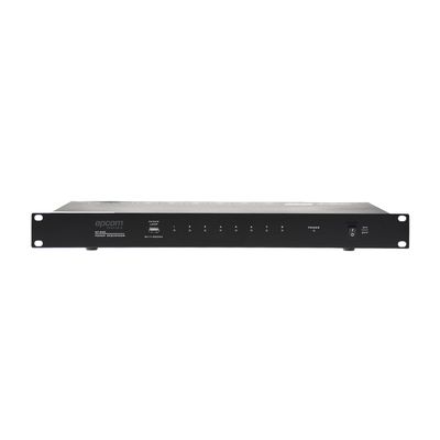Secuenciador de Potencia | 8 Salidas | Delay de activación de 1 segundo | Recomendado para rack de amplificación, Videowall, o equipos de alta potencia.