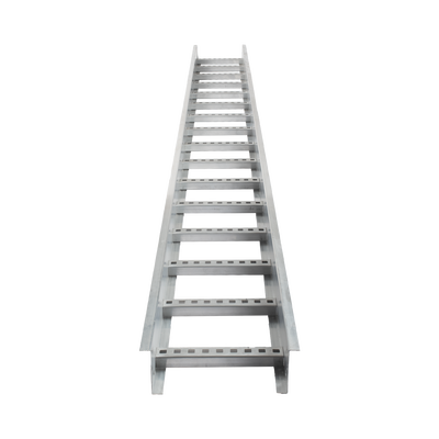 Escalera de Aluminio Portacables / Perfil Z / Peralte 3 1/4&quot; /Paso 9&quot; / Ancho 12&quot; / 3.66 metros / Capacidad Máx. 274 Cables / Incluye Cople Union y Tornillería (CHEZ314P9X12AK)