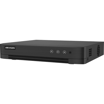 DVR 4 Canales TURBOHD + 2 Canales IP / 5 Megapixel Lite - 3K Lite / Audio de Dos Vías por Coaxitron  / ACUSENSE (Evista falsas alarmas) / 1 Bahía de Disco Duro / Salida de Video en Full HD 