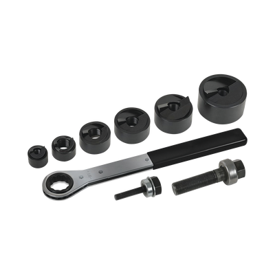 Juego de 6 Sacabocados de 1/2&quot; a 2&quot;. con Estuche