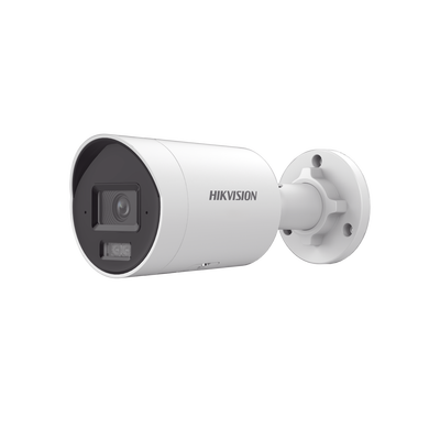 Bala IP 8 Megapixel (4K) / Imagen a Color 24/7 / Lente 2.8 mm / Luz Blanca 40 mts / Exterior IP67 / WDR 130 dB / Entrada y Salida de Audio y Alarma / Captura Facial / ONVIF / Micro SD / Micrófono Inte