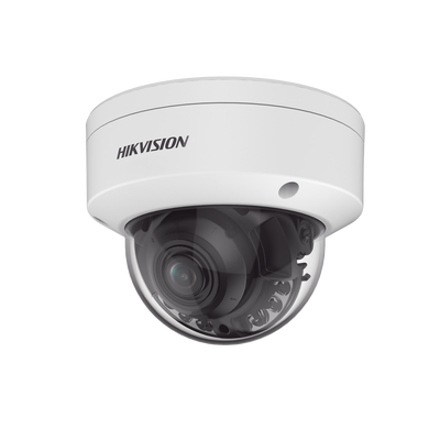 Domo IP 8 Megapixel / Lente Mot. 2.7 a 13.5 mm / Dual Light (40 mts IR + 40 mts Luz Blanca ) / Darkfighter S / Exterior IP67  / IK10 /WDR 130 dB / 4 Analíticos: AcuSense, Deteccion Facial, Conteo de P