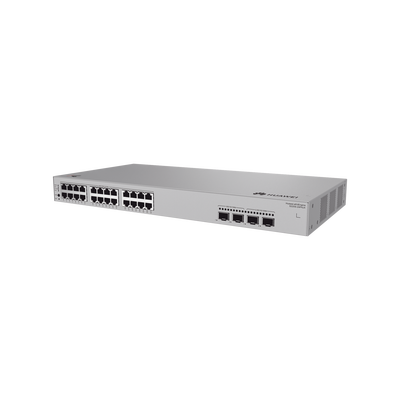 Switch de Acceso eKit Administrable / Capa 2 / 24 Puertos PoE+ Gigabit + 2 Puertos SFP(2.5 Gbps) + 2 Puertos SFP+(10 Gbps) / PoE Perpetuo / Presupuesto PoE 400 W / Sin licenciamiento